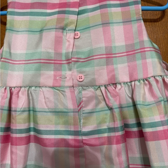 NWOT Good Lad Pink and Green Plaid Dress 4T - Picture 7 of 8